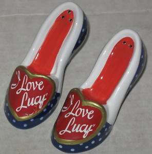 Love Lucy Ceramic Salt & Pepper Shoes No Box  