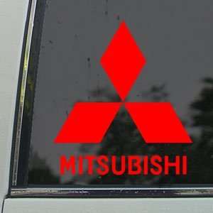  Mitsubishi Red Decal JDM Ralliart Lancer EVO Car Red 