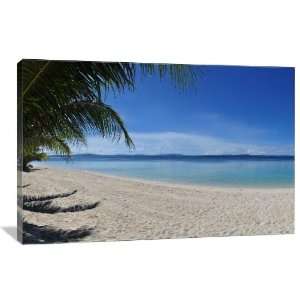 Coco Loco Beach Panoramic   Gallery Wrapped Canvas   Museum Quality 