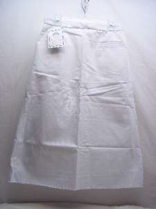 US NAVY WOMANS DRESS WHITE UNIFORM SKIRT CLASS 3 14JT  