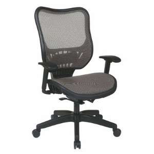  Space Seating Latte AirGrid Seat and Back Executive Chair 