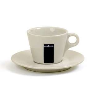  Lavazza   6 Oz. Porcelain Cappuccino Cup with Saucer (Set 