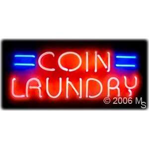 Neon Sign   Coin Laundry   Large 13 x Grocery & Gourmet Food