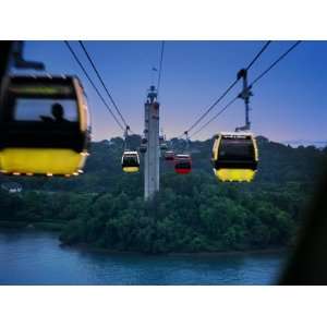  Cable Car to Sentosa Resort Island, a Popular Singaporean 