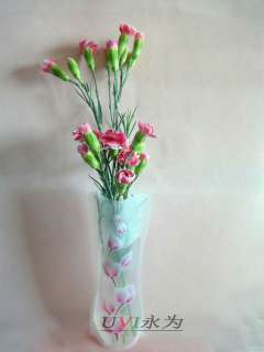   lot  PVC plastic foldable folding flower home decor vase