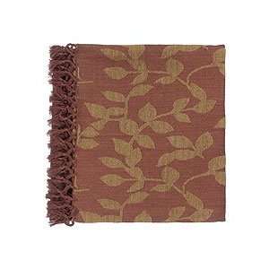  Tabitha Throw, Coral Red/Caramel