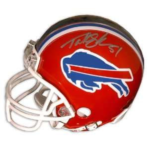 Takeo Spikes Buffalo Bills Autographed Mini Helmet Sports 