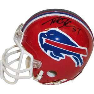  Takeo Spikes Buffalo Bills Autographed Authentic Riddell 