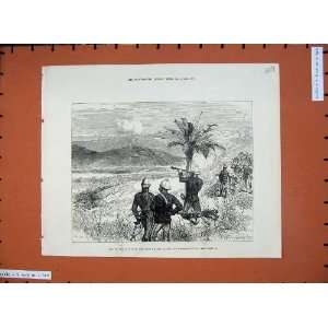   1879 Zulu War Shelling Kraals Umvolosi River Men Army