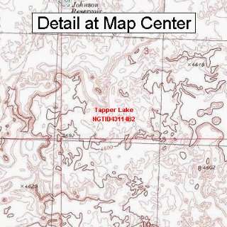  USGS Topographic Quadrangle Map   Tapper Lake, Idaho 