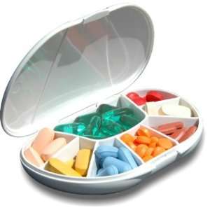   Compartment Pill Box Holds Up To 60 Pills
