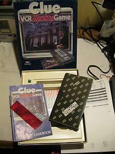 VINTAGE CLUE VHS VCR MYSTERY GAME 1985 COMPLETE Parker Bros PB  