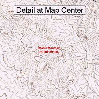  USGS Topographic Quadrangle Map   Mable Mountain, Nevada 