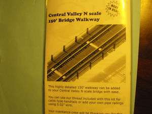 SCALE 150 BRIDGE WALKWAY & RAILING KIT CNTRL V# 1811  