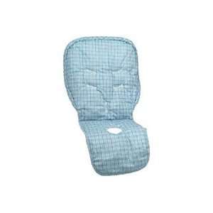   Water Resistant High Chair Cover Sundance Blue Plaid Laminated Baby