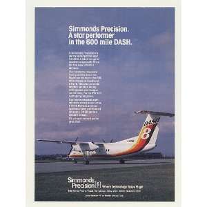  1983 de Havilland Dash 8 Aircraft Simmonds Precision Print 