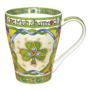  Shamrock China Mug   Irish Weave