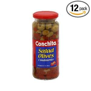 Conchita Foods Olives, Salad, 7 Ounce (Pack of 12)  