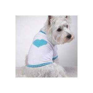  Casual Canine Polka Dot Heart Dog T Shirt   Medium 