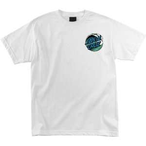  Santa Cruz T Shirt Wave Dot [Small] White Sports 
