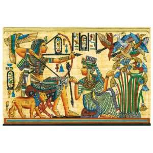  Tutankhamun Hunting Birds Giclee Poster Print, 56x38