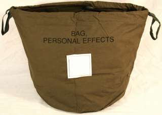 US MILITARY PATIENTS PERSONAL EFFECTS BAG ARMY USMC NEW  