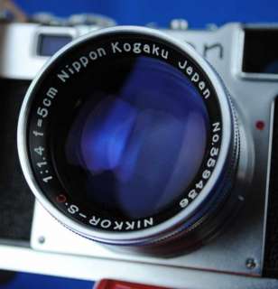 Nice Vintage Nikon S2 Rangefinder Camera 35mm Film & Nikkor S.C 11.4 