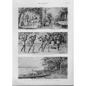  Lokolele On Congo 1892 Africa Life Old Prints
