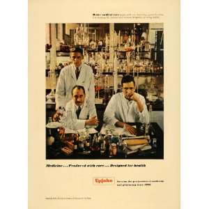   Health Scientist Laboratory Upjohn   Original Print Ad