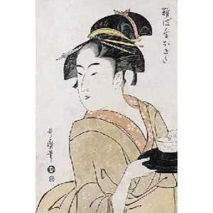  Waitress Okita of the Naniwaya Teahouse Utamaro. 14.75 