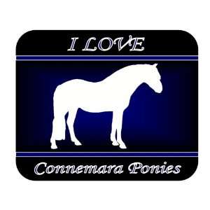  I Love Connemara Pony Mouse Pad   Blue Design 