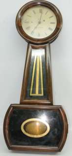 RARE ANTIQUE C.1850 HOWARD & DAVIS NO 2 BANJO CLOCK  
