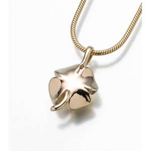  Gold Vermeil Four Leaf Clover Cremation Jewelry Jewelry