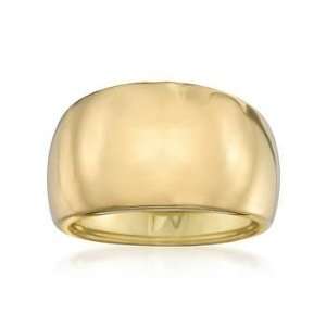  Vermeil Wide Dome Band Ring Jewelry