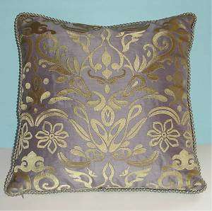 Sferra Take Five Silk Taffeta Decorative Pillow New  
