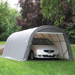  ShelterLogic 12 Ft.W Round Style Instant Garage   24ft.L x 