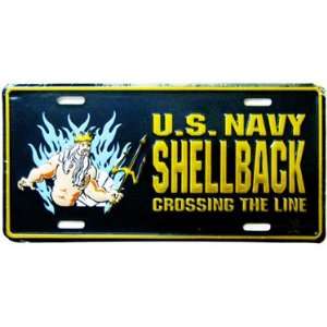   USN US NAVY SHELLBACK   CROSSING THE LINE Poseidon Logo Automotive