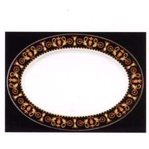  Versace by Rosenthal Barocco Oval Platter 16 Inch