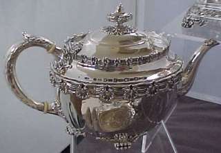 FABULOUS TIFFANY Sterling Silver ENGLISH KING TEASET, including KETTLE 