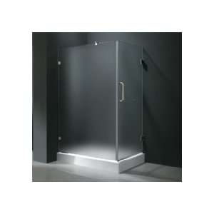 Vigo VG6012PBMT36WL Frameless 36 x 48 Frosted Shower Enclosure with 