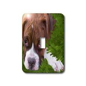  Doreen Erhardt Dogs   Boxer Puppy   Light Switch Covers 