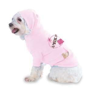 AMERICAN Chick Hooded (Hoody) T Shirt with pocket for your Dog or Cat 