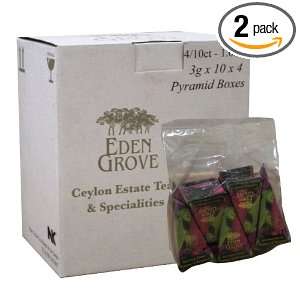   Tea Bergamot, 40 count Pyramid Tea Bags, 1.06 Ounce Boxes (Pack of 2