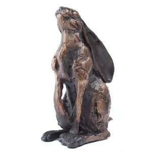     Moongazer Upright Hare   Solid Bronze Sculpture