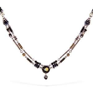 Ayala Bar Necklace   The Classic Collection   in Onyx Black, Olive 
