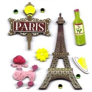 PARIS/Vacation 10 Dimensional Stickers K&Company