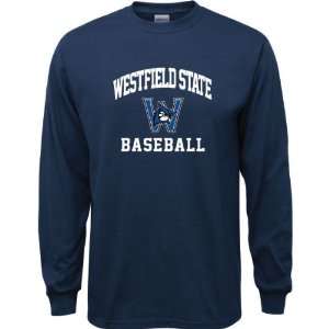   Owls Navy Youth Baseball Arch Long Sleeve T Shirt