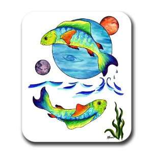  Pisces Fish Zodiac Astrology Art Mouse Pad Everything 