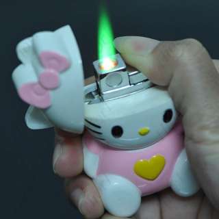 Hello Kitty Butane Gas Jet Flame Lighter Windproof  