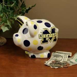  Michigan Wolverines Ceramic Piggy Bank